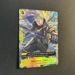 One Piece Roronoa Zoro Illustration textured Promo OP07-113 UC - Image 2