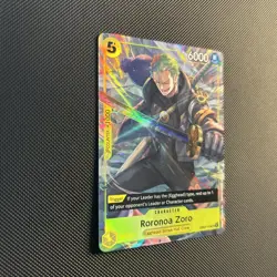 One Piece Roronoa Zoro Illustration textured Promo OP07-113 UC - Image 3
