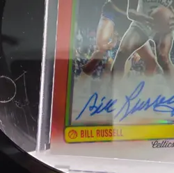 2020-21 Panini Contenders Optic Bill Russell #83-BRU Red 1983 Tribute Auto 10/25 - Image 4