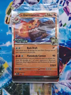 Journey Together Staff Promo Stamp Sealed Pokemon Card - Image 1