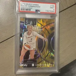 PSA 9 2024 Select WNBA Gold Flash Premier Lvl 10/10 Sophie Cunningham POP 2 - Image 1