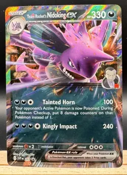 Team Rocket's Nidoking ex 217 Promo Scarlet & Violet Pokemon TCG NM - Image 1