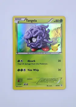 Pokemon Tangela 20th Anniversary Stamped Promo Card XY Generations 8/ 83 NM TCG - Image 1