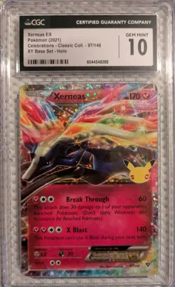 Pokemon Xerneas EX Celebrations 25th Anniversary Card 97/146 Mint Condition - Image 1
