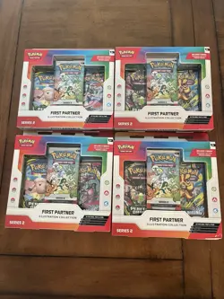 Pokemon TCG First Partner Illustration Collection Series 2 Lot Of 4 (New Sealed) - Image 1