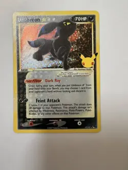 Pokemon Umbreon Gold Star 17/17 25th Anniversary Celebrations NM/M - Image 2