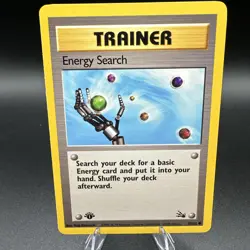 Pokemon Fossil Set 1st Edition Regular Finish Energy Search 59/62 - WOTC - Image 1