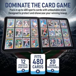 Protect Your Pokemon Cards - Premium 480 Card Binder w/ Zipper & Sideload Pages - Image 3