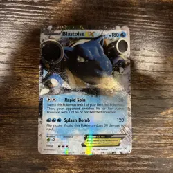 2014 Pokemon Blastoise EX Black Star Promo XY30 Lp - Image 1