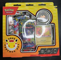 Pokemon TCG: Pokemon Day 2026 Collection 3 Packs Pikachu Promo & Coin - Image 1