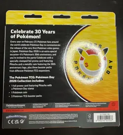 Pokemon TCG: Pokemon Day 2026 Collection 3 Packs Pikachu Promo & Coin - Image 2