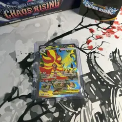 POKEMON - MEGA PYROAR EX - 099/086 HOLO CHAOS RISING + BEEDRILL 098/086 - Image 1