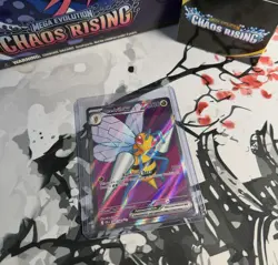 POKEMON - MEGA PYROAR EX - 099/086 HOLO CHAOS RISING + BEEDRILL 098/086 - Image 3