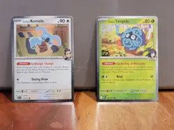 Pokemon Ascended Heroes - Erika's Tangela + Larry's Komala Cosmos Holos - Image 1