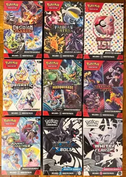POKEMON SCARLET & VIOLET 9 BOOSTER BUNDLE COLLECTION FACTORY SEALED - Image 1