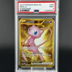 Pokemon TCG Mew ex 205/165 SV Scarlet & Violet 151 Hyper Rare Holo PSA 9 - Image 1