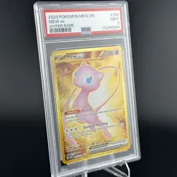 Pokemon TCG Mew ex 205/165 SV Scarlet & Violet 151 Hyper Rare Holo PSA 9 - Image 3