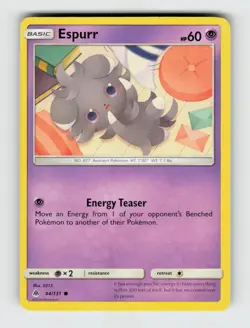 Espurr 44/131 - Pokemon - Forbidden Light - Common - NM - Image 1