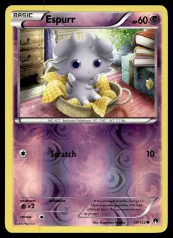 Espurr XY - BREAKpoint Reverse Holo 58/122 Pokemon TCG - Image 1