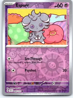 Espurr 084/191 Common Surging Sparks Pokemon Reverse Holo NM - Image 1