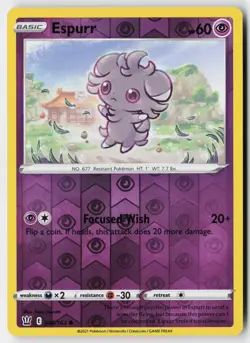 Pokemon Espurr - 060/163 - Common Battle Styles Reverse Holo NM - Image 1