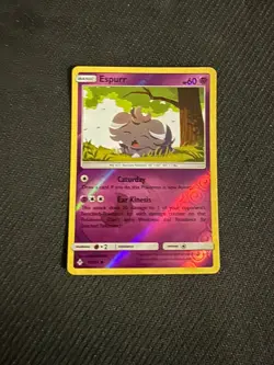 Espurr 79/214 Reverse Holo Pokemon 2019 SM Unbroken Bonds NM - Image 1