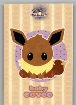 Let's Go Eevee Database - Baby Eevee - Pokemon Cracked Ice Card - Image 1