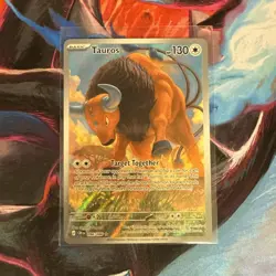Tauros 96/86 Illustration Rare Pokemon Chaos Rising Full Art Pokemon TCG - Image 2