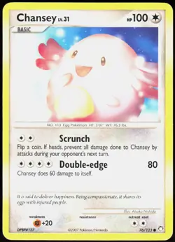 Chansey 76/123 Common Mysterious Treasures Pokemon Lightly Played - Image 1