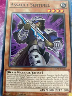 Yugioh Assault Sentinel DANE-EN011 Common NM 1st Edition x3 Play Set - Image 1