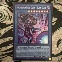 Magician of Dark Chaos - Black Chaos - CORI-EN027 - Secret Rare YuGiOh - Image 1