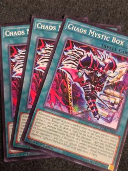 Yugioh! 3x Chaos Mystic Box CORI-EN045 Common 1st Ed NM - Image 1