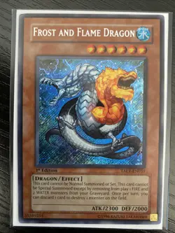 Yugioh Frost & Flame Dragon TAEV-EN033 1st Edition Secret Rare NM - Image 1