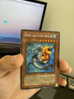 Yugioh Frost & Flame Dragon TAEV-EN033 1st Edition Secret Rare NM - Image 2