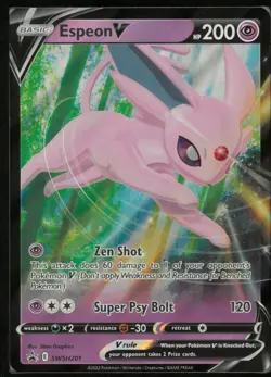 Espeon V SWSH201 Holo Promo Sword & Shield Promo Pokemon Holo Near Mint - Image 1