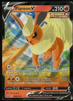 Flareon V SWSH149 Holo Promo Sword & Shield Promo Pokemon Holo Near Mint - Image 1
