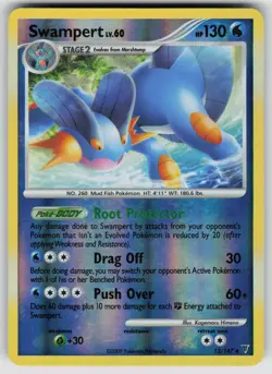 Swampert 12/147 Holo Rare Supreme Victors Pokemon Reverse Holo Moderately Played - Image 1