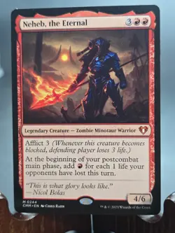 Neheb, the Eternal Commander Masters MTG Regular Lightly Played - Image 1