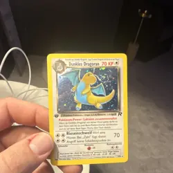 Pokemon Dark Dragonite Team Rocket Holo Rare 70 HP Stage 2 5/82 German 1st Edit… - Image 1