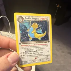 Pokemon Dark Dragonite Team Rocket Holo Rare 70 HP Stage 2 5/82 German 1st Edit… - Image 2