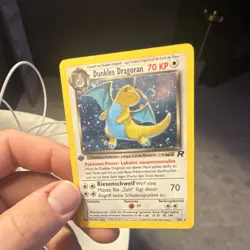 Pokemon Dark Dragonite Team Rocket Holo Rare 70 HP Stage 2 5/82 German 1st Edit… - Image 3