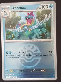 Pokemon Croconaw Ascended Heroes Friend Ball Holo 042/217 NM-EX - Image 1