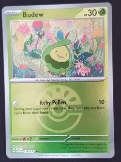 Pokemon Budew Ascended Heroes Friend Ball Holo 016/217 NM-EX - Image 1