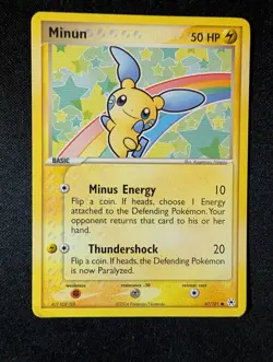Pokemon Hidden Legends #67/101 Minun LP - Image 1