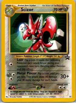 Scizor 33 Promo Wizards Black Star Promos Pokemon Near Mint - Image 1