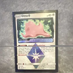 Pokemon Ditto Prism Star Holo SM Lost Thunder 154/214 English 40 HP - Image 1