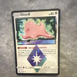 Pokemon Ditto Prism Star Holo SM Lost Thunder 154/214 English 40 HP - Image 2