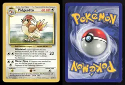 Pidgeotto 22/102 Base Set Unlimited LP Pokemon - Image 3