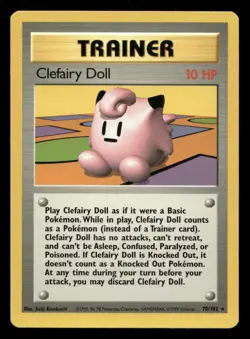 Clefairy Doll 70/102 Base Set Unlimited LP Pokemon - Image 1