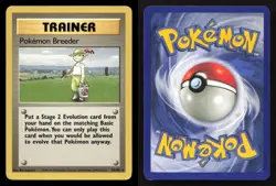 Pokemon Breeder 105/130 Base Set 2 NM/M Pokemon - Image 3
